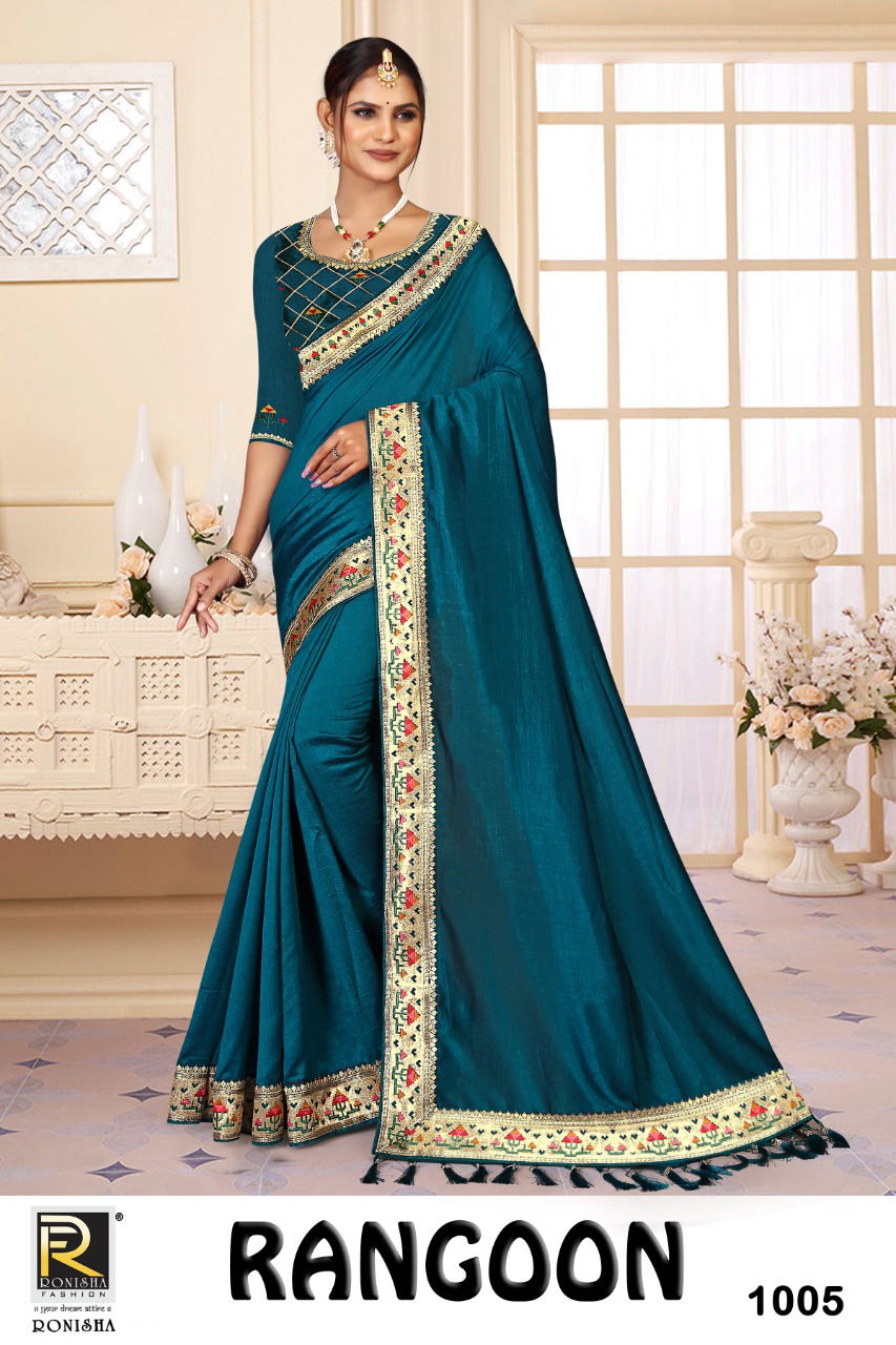 Ronisha Rangoon Exclusive Wear Latest Wholesale Saree Collection